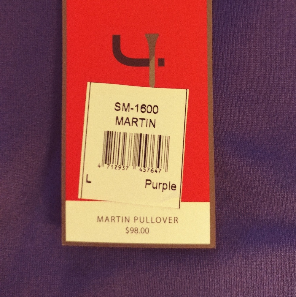 Martins Purple & Black Golf Pullover - Picture 4 of 5